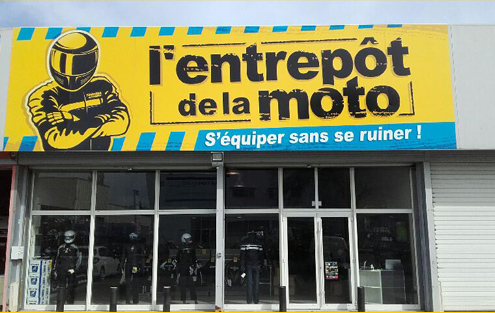 Entrepôt de la moto